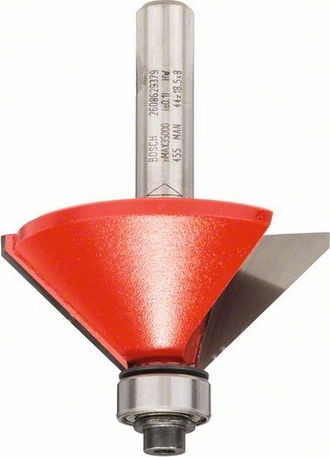 Bosch Φρέζα για Διαμόρφωση Ακμών σε Ξύλο 44mm x 8mm με Οδηγό και Ρουλεμάν