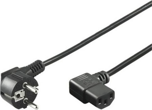 Goobay Schuko - IEC C13 Cable 5m Μαύρο 93119