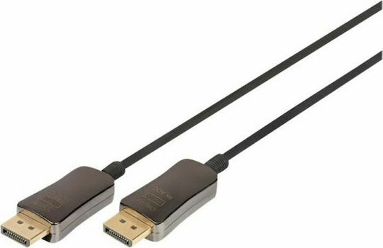 Digitus Cable DisplayPort male - DisplayPort male 15m Μαύρο (AK-340107-150-S)