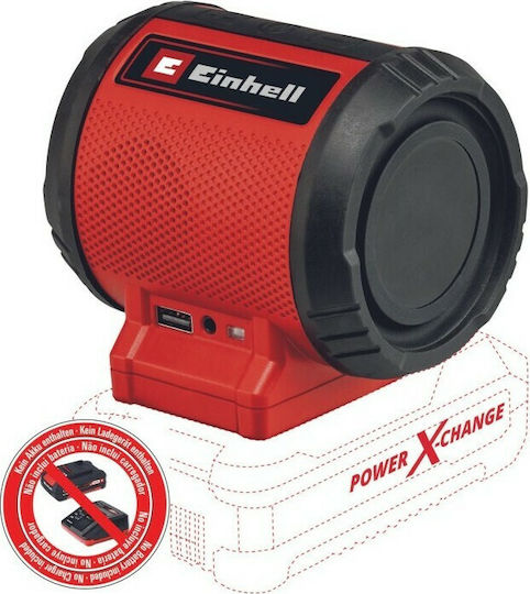 Einhell TC-SR 18 Li BT Solo Ηχείο Bluetooth 6W με Ραδιόφωνο Κόκκινο