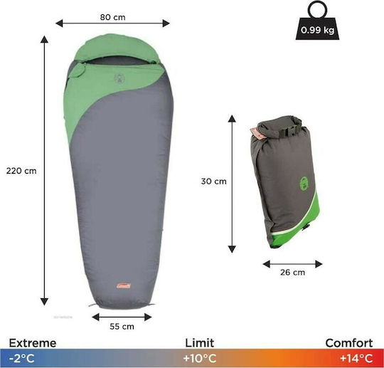 Coleman Sleeping Bag Μονό Biker 2000009574