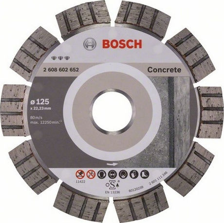 Bosch Δίσκος Κοπής Δομικών Υλικών 125mm 2608602652