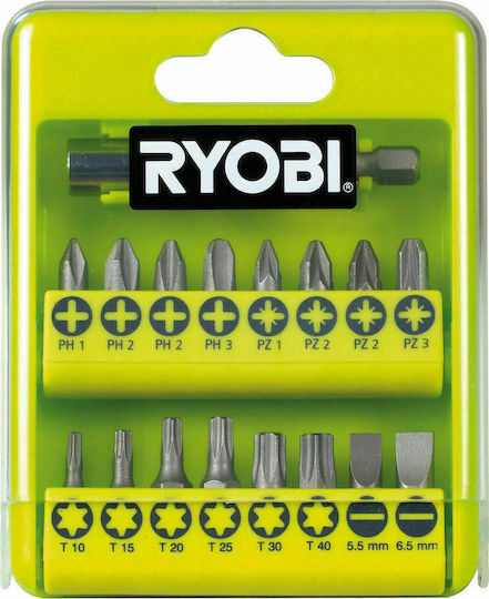 Ryobi Σετ 17 Μύτες Κατσαβιδιού 5132002550