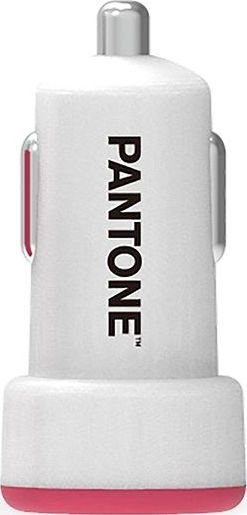 Pantone Φορτιστής Αυτοκινήτου 2.1A με μία Θύρα: 1xUSB Ροζ Χρώμα PT-DC1USBP