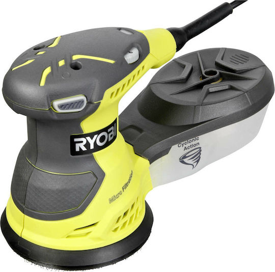 Ryobi ROS-300A Έκκεντρο Τριβείο 125mm Ρεύματος 300W με Ρύθμιση Ταχύτητας και με Σύστημα Αναρρόφησης