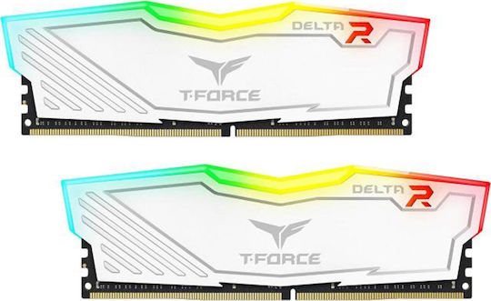TeamGroup Delta RGB DDR4 16GB RAM με 2x8GB Modules και Ταχύτητα 3200 για Desktop TF4D416G3200HC16FDC01