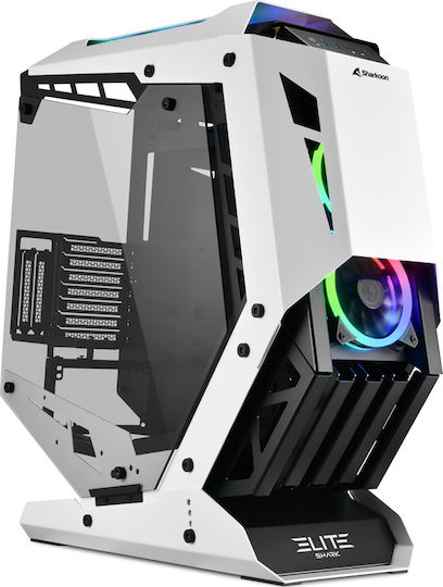 Sharkoon Elite Shark CA700 Gaming Midi Tower Κουτί Υπολογιστή με Πλαϊνό Παράθυρο Μαύρο