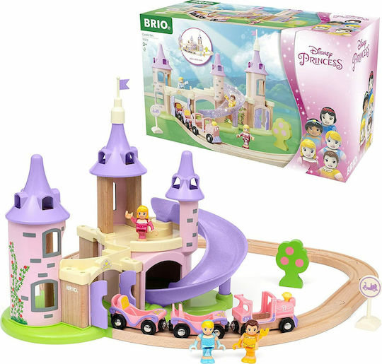 Brio Toys Disney Princess Castle Σετ με Τρενάκι από Ξύλο για 3+ Ετών 33312