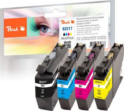 Peach Πακέτο Συμβατών Μελανιών Εκτυπωτή InkJet Brother 550 Σελίδων 13ml Πολλαπλό (Color)