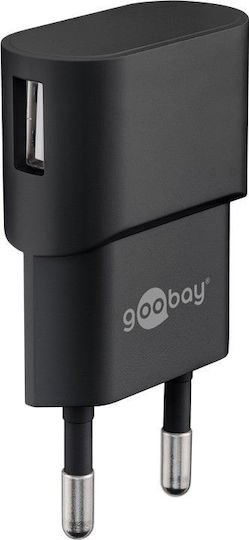 Goobay Φορτιστής Χωρίς Καλώδιο με Θύρα USB-A 5W Μαύρος (44947)
