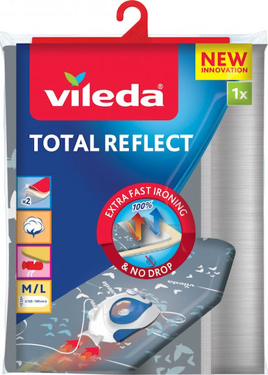 Vileda Σιδερόπανο Total Reflect 130x45cm 163263 Γκρι