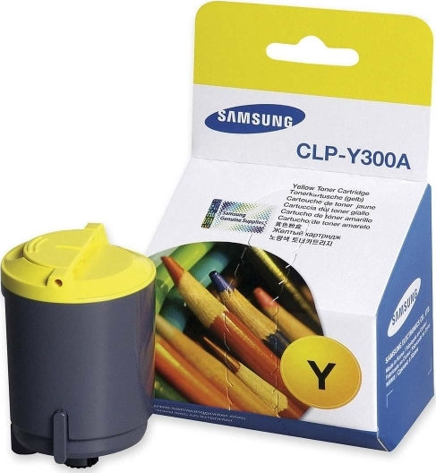 Samsung CLP-Y300A Γνήσιο Toner Laser Εκτυπωτή Κίτρινο 1000 Σελίδων CLP-Y300A/ELS