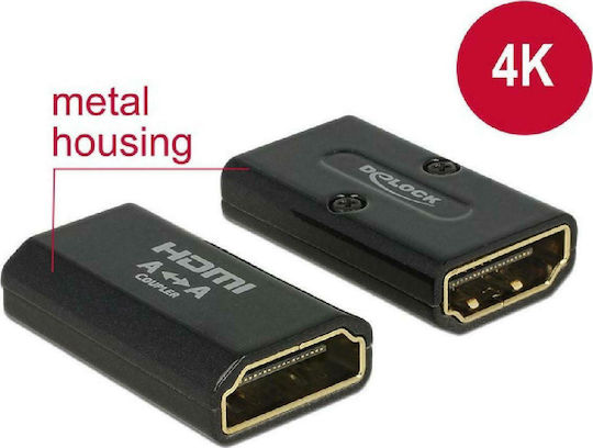 DeLock Μετατροπέας HDMI female σε HDMI female 1τμχ 65659