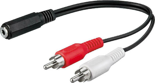 Goobay Μετατροπέας 3.5mm / RCA female σε 3.5mm / RCA male 1τμχ 50092