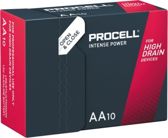 Procell Intense Power MX1500 Αλκαλικές Μπαταρίες AA 1.5V 10τμχ DUR.PROMXLR06