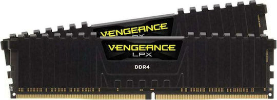 Corsair Vengeance LPX DDR4 32GB RAM με 2x16GB Modules και Ταχύτητα 2666 για Desktop CMK32GX4M2A2666C16