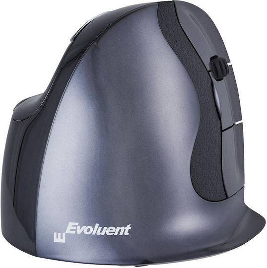 Bakker Elkhuizen Evoluent D Wireless Large Ασύρματο Εργονομικό Vertical Ποντίκι Γκρι