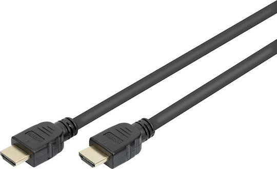 Digitus HDMI 2.1 Cable HDMI male - HDMI male 5m Μαύρο AK-330124-050-S