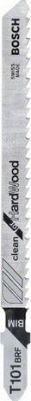 Bosch T101BRF Λάμες Clean for Hard Wood για Ξύλο 100mm 5τμχ