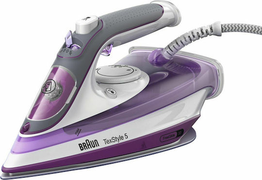 Braun TexStyle 5 SI 5037 VI Σίδερο Ατμού 2700W με Κεραμική Πλάκα και Συνεχόμενη Παροχή 50gr/min S7818046