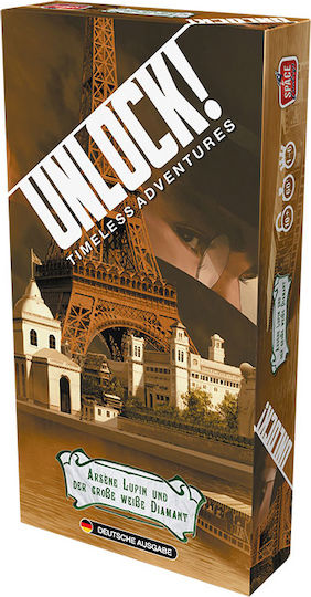 Επιτραπέζιο Παιχνίδι Unlock! Timeless Adventures Arsene Lupine & The Great White Diamond German Edition για 1-6 Παίκτες 10+ Ετών SCOD0050 (GER) Asmodee