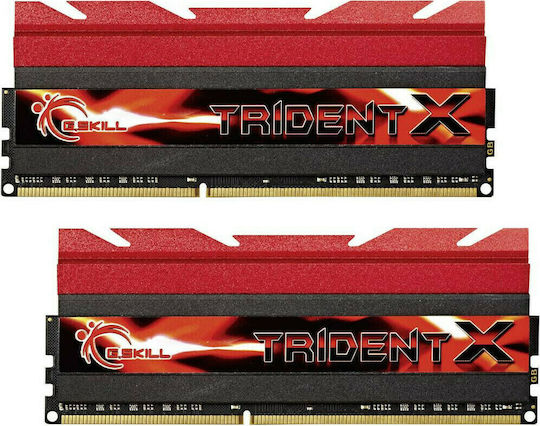G.Skill TridentX DDR3 8GB RAM με 2x4GB Modules και Ταχύτητα 2400 για Desktop F3-2400C10D-8GTX