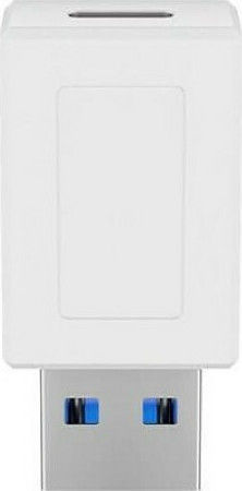 Goobay Μετατροπέας USB-A male σε USB-C female Λευκό 1τμχ 55225