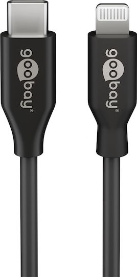 Goobay USB 2.0 Cable USB-C male - Lightning Μαύρο 1m (39445)