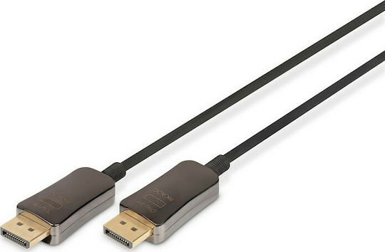 Digitus Cable DisplayPort male - DisplayPort male 10m Μαύρο (AK-340107-100-S)