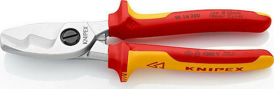 Knipex Κόφτης Καλωδίων Πλάγιος Ηλεκτρολόγου Μήκους 200mm 95 16 200
