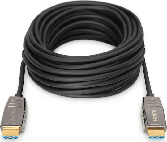 Digitus HDMI 2.1 Cable HDMI male - HDMI male 15m Μαύρο AK-330126-150-S