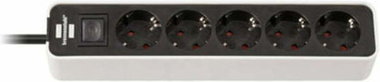 Brennenstuhl Πολύπριζο 5 Θέσεων με Διακόπτη και Καλώδιο 1.5m 1153250020