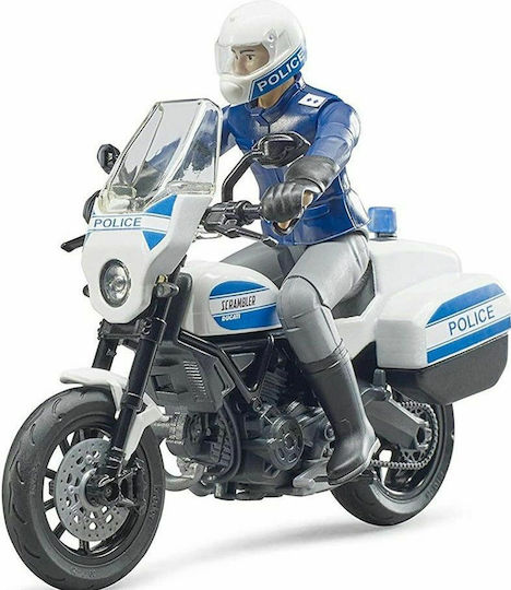 Bruder Scrambler Ducati Police Μοτοσυκλέτα 1:16 Αστυνομικό για 3+ Ετών