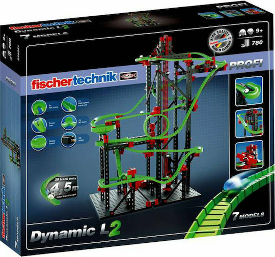 Fischer Technik Παιχνίδι Κατασκευών Πλαστικό Profi Dynamic L2 Marble Run για Παιδιά 9+ Ετών 536621