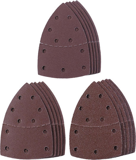 KWB Φύλλο Λείανσης Δέλτα K120 / K180 / K60 με Τρύπες 100x150mm Σετ 15τμχ 496174