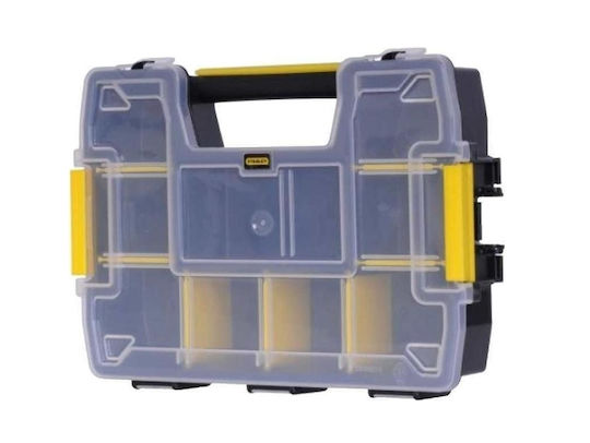 Stanley SortMaster Ταμπακιέρα Εργαλείων 10 Θέσεων με Ρυθμιζόμενα Χωρίσματα Μαύρη 29.5x21.5x6.5εκ. STST1-70720