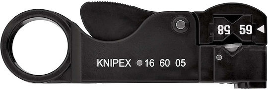Knipex Περιστροφικός Απογυμνωτής Ομοαξονικών Καλωδίων με Μήκος 105mm 16 60 05 SB