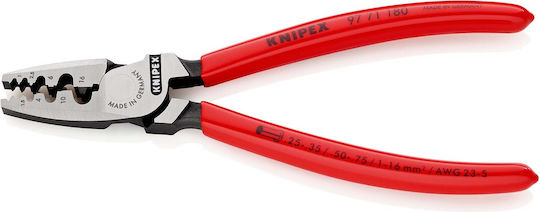 Knipex Πρέσα Ακροδεκτών με Μόνωση (Μήκος 180mm) 97 71 180