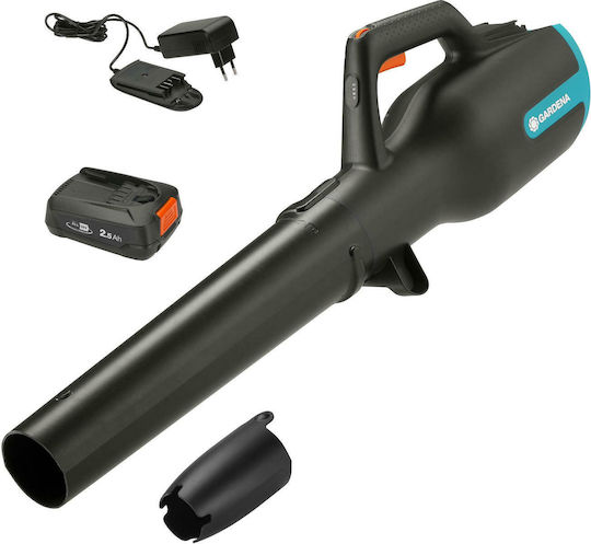 Gardena Powerjet 18V P4A Φυσητήρας Χειρός 18V με 1 Μπαταρία & Ρύθμιση Έντασης με Μέγιστη Ταχύτητα Αέρα 100km/h
