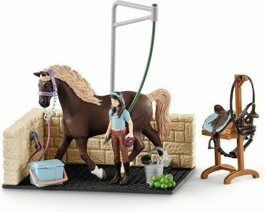 Schleich-S Παιχνίδι Μινιατούρα Washing Area Horse Club Emily για 5-12 Ετών 42438