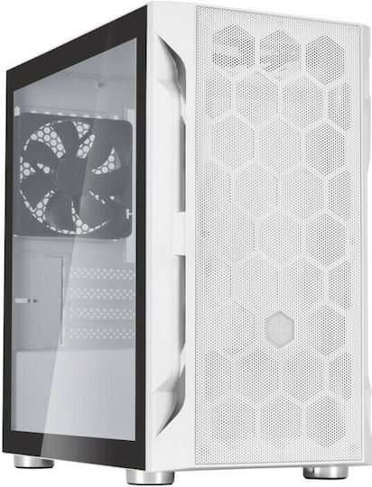 Silverstone FARA H1M Gaming Mini Tower Κουτί Υπολογιστή με Πλαϊνό Παράθυρο Λευκό