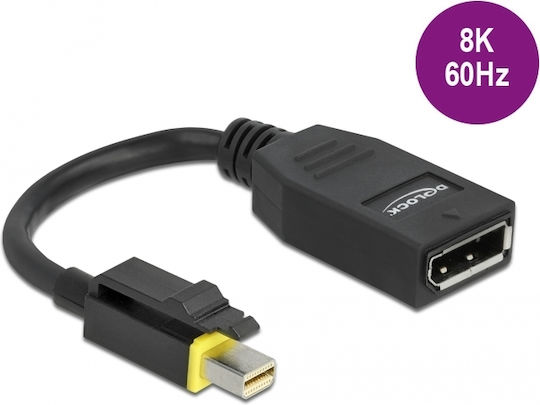 DeLock Μετατροπέας mini DisplayPort male σε DisplayPort female 1τμχ 65978