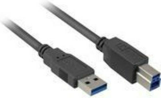 Sharkoon USB 3.0 Cable USB-A male - USB-B male 1m (4044951015634)