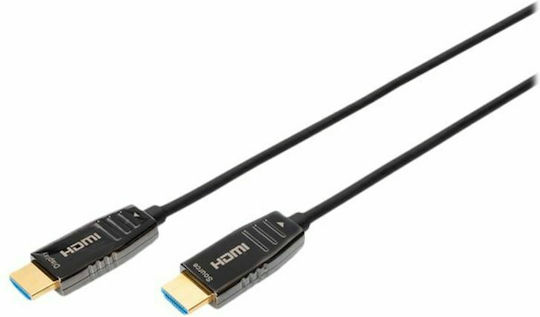 Digitus HDMI 2.1 Cable HDMI male - HDMI male 10m Μαύρο AK-330126-100-S
