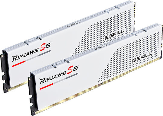 G.Skill Ripjaws S5 DDR5 32GB RAM με 2x16GB Modules και Ταχύτητα 5600 για Desktop F5-5600J4040C16GX2-RS5W