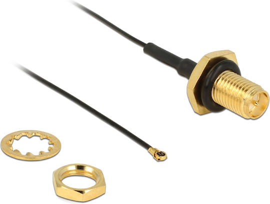 DeLock Καλώδιο Κεραίας WiFi RP-SMA Male - MHF 0.2m (12460)