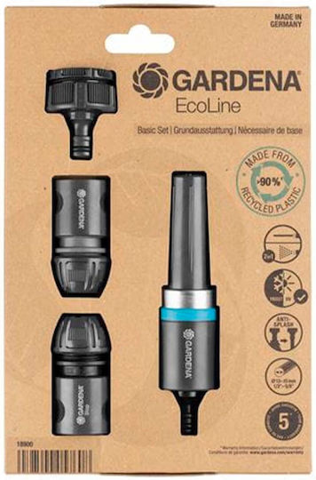 Gardena Ecoline Basic Equipment Σετ Εκτοξευτήρα Νερού με Ταχυσυνδέσμους 18900-20