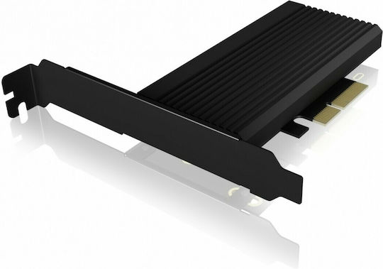 Icy Box M.2 PCIe Gen 4.0x4 To PCIe Gen 4.0x4 With Heat Sink Μαύρο (IB-PCI208-HS)