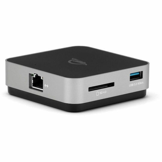 OWC Travel Dock E USB-C Docking Station με HDMI 4K PD Ethernet Γκρι