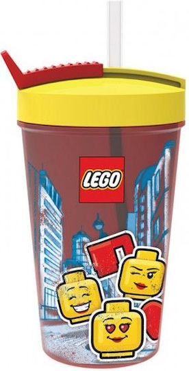 LEGO ICONIC GIRL Παιδικό Παγούρι Πλαστικό με Καλαμάκι 500ml 299137